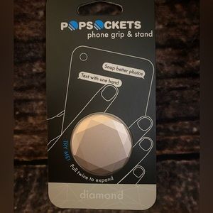 PopSockets PopGrip Metallic Diamond Cell Phone Grip & Stand - Rose Gold